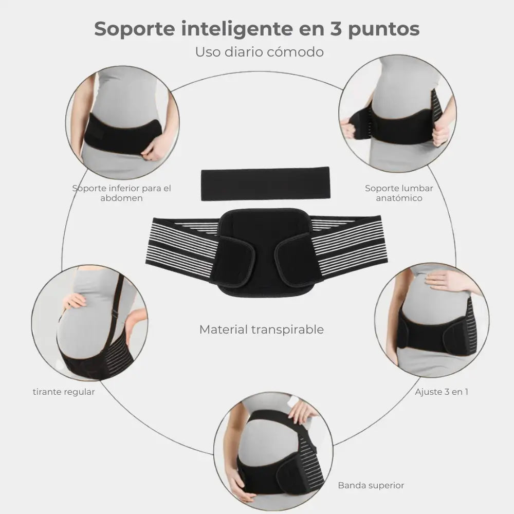 Faja Abdominal 3 en 1 – Soporte para Gestantes